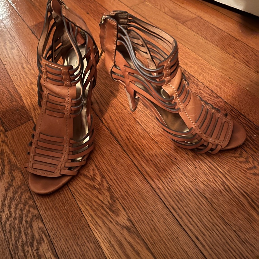 COACH woven heel sandals